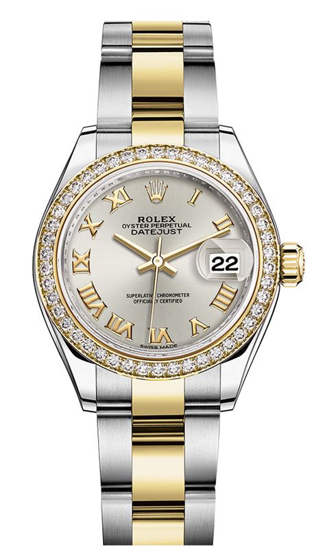 womens two tone rolex datejust|Rolex lady Datejust 28 diamonds.